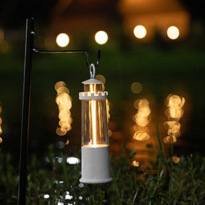 Contemporary Creative Cylinder Lighthouse Shape ABS PC FPC LED Outdoor Light For Garden