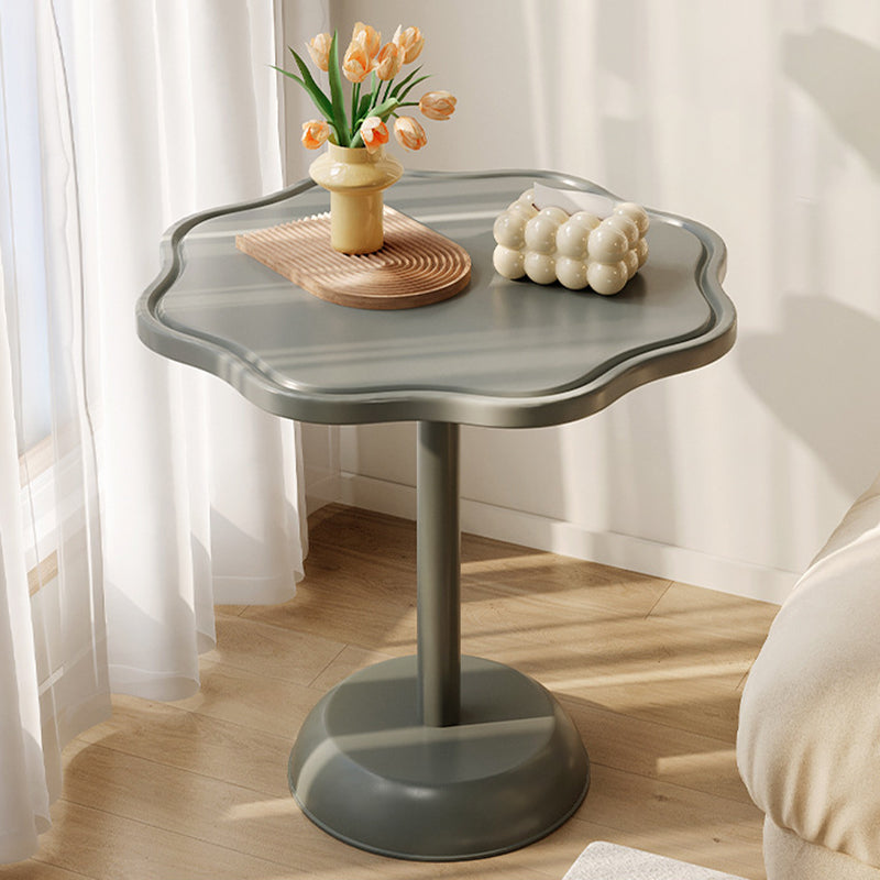 Modern Minimalist Petal Spiral Cylinder Wooden Base PP Coffee Table For Living Room