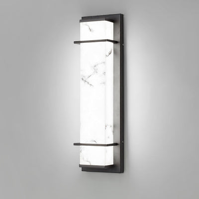 Traditional Chinese Rectangular Resin Stainless Steel LED Wall Sconce Lamp For Outdoor