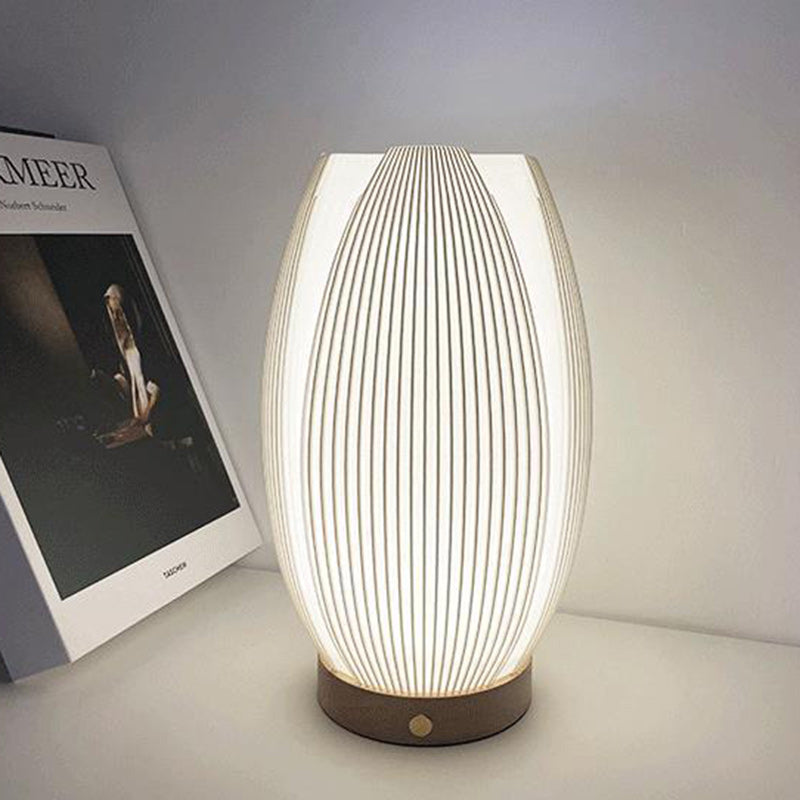 Contemporary Nordic Column Plastic LED Table Lamp For Living Room