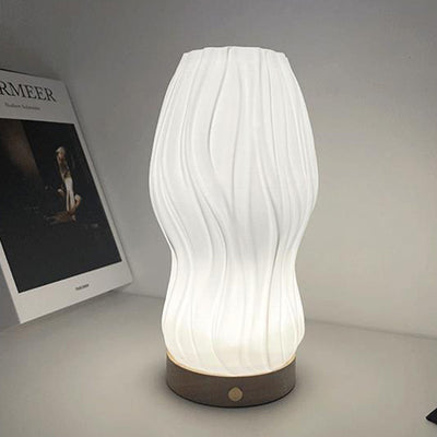 Contemporary Nordic Column Plastic LED Table Lamp For Living Room