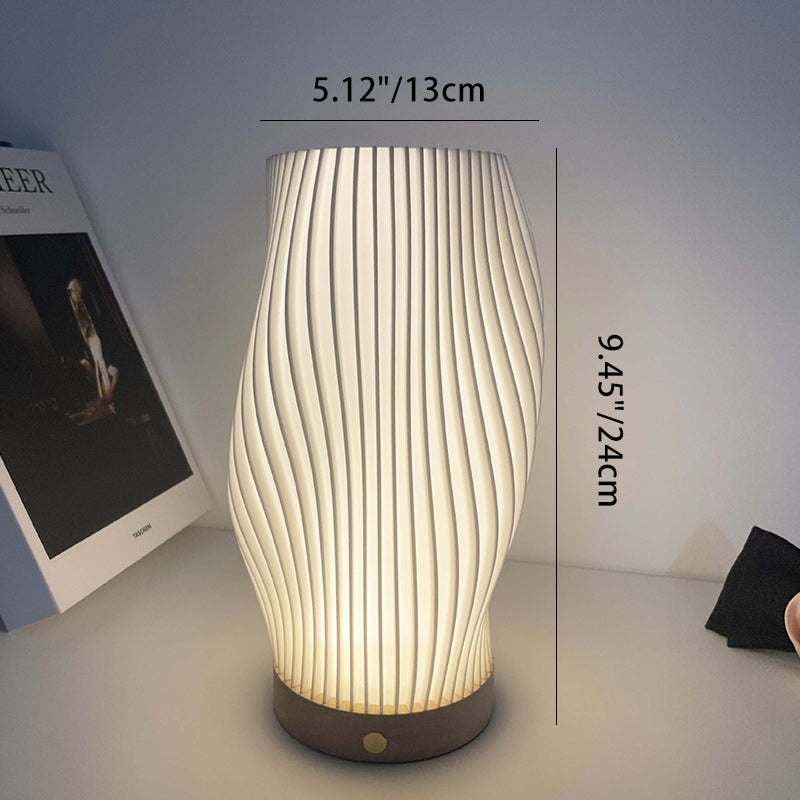 Contemporary Nordic Column Plastic LED Table Lamp For Living Room