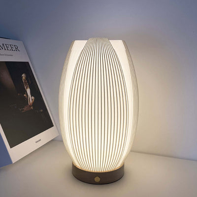 Contemporary Nordic Column Plastic LED Table Lamp For Living Room