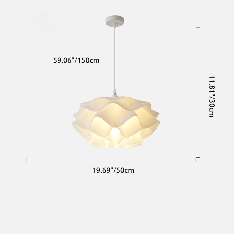 Modern Minimalist Cloud Iron Acrylic 1-Light Pendant Light For Living Room