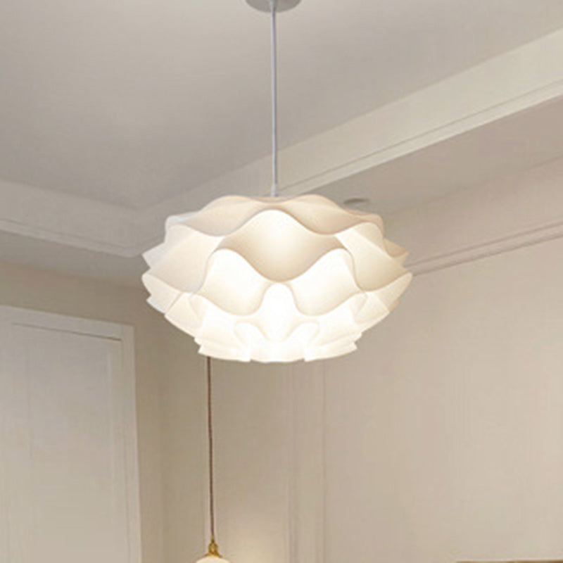 Modern Minimalist Cloud Iron Acrylic 1-Light Pendant Light For Living Room