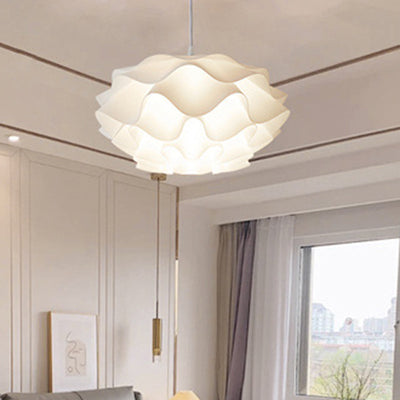 Modern Minimalist Cloud Iron Acrylic 1-Light Pendant Light For Living Room