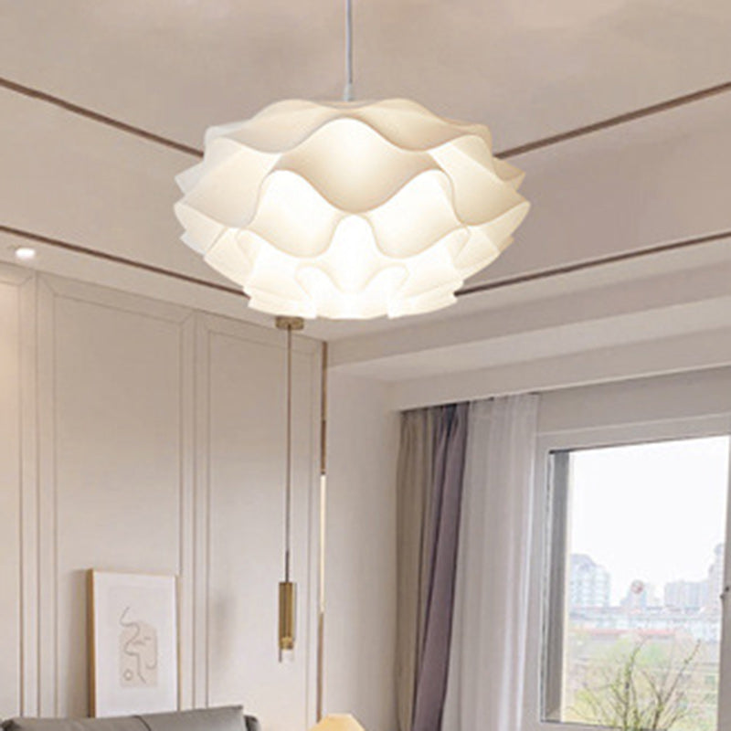 Modern Minimalist Cloud Iron Acrylic 1-Light Pendant Light For Living Room