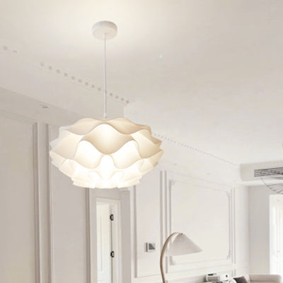 Modern Minimalist Cloud Iron Acrylic 1-Light Pendant Light For Living Room