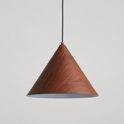 Contemporary Nordic Cone Iron 1-Light Pendant Light For Living Room