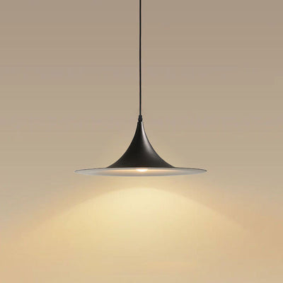 Contemporary Nordic Round Aluminum 1-Light Pendant Light For Living Room