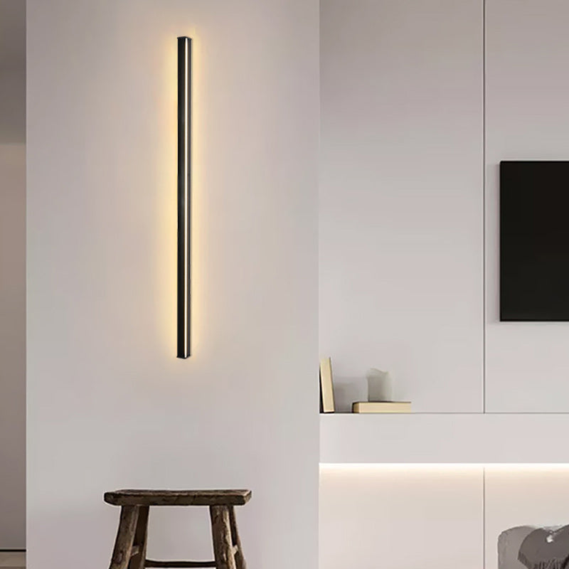 Moderne minimalistische Streifen Aluminium Acryl LED Wandleuchte Lampe für Wohnzimmer 