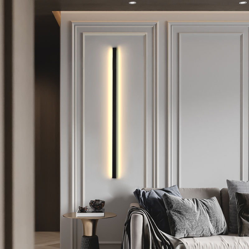 Moderne minimalistische Streifen Aluminium Acryl LED Wandleuchte Lampe für Wohnzimmer 