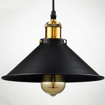 Contemporary Industrial Dome Iron 1-Light Pendant Light For Dining Room