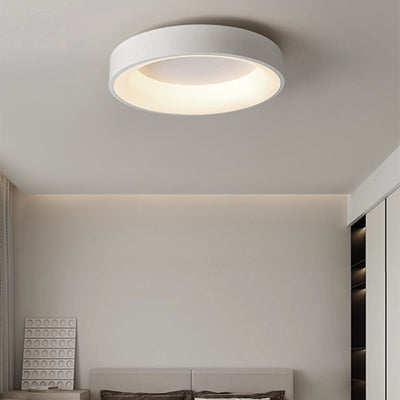 Contemporary Nordic Round Iron Acrylic LED Flush Mount Ceiling Light For Living Room