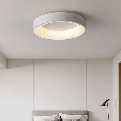 Contemporary Nordic Round Iron Acrylic LED Flush Mount Ceiling Light For Living Room