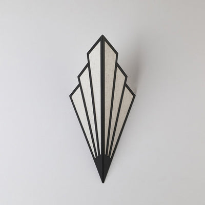 Modern Nordic Triangle Iron Fabric LED Wall Sconce Lamp For Living Room