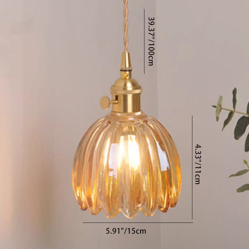 Contemporary Nordic Oval Iron Glass 1-Light Pendant Light For Living Room