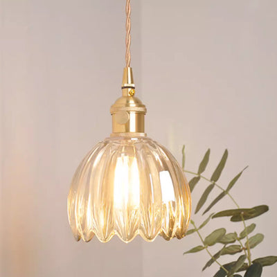 Contemporary Nordic Oval Iron Glass 1-Light Pendant Light For Living Room