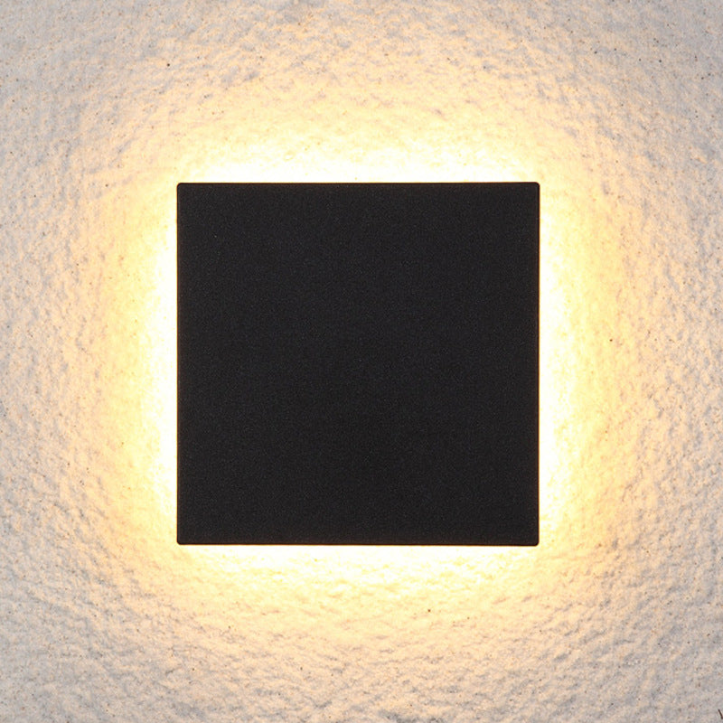 Modern Minimalist Square Aluminum LED Wall Sconce Lamp For Living Room