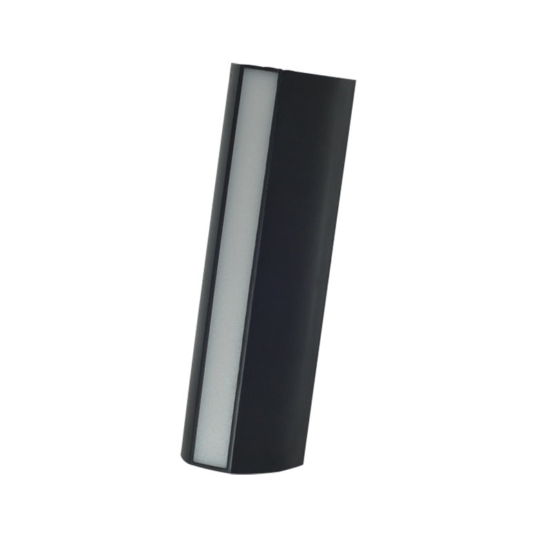 Modern Minimalist Column Plastic LED Wall Sconce Lamp For Garden