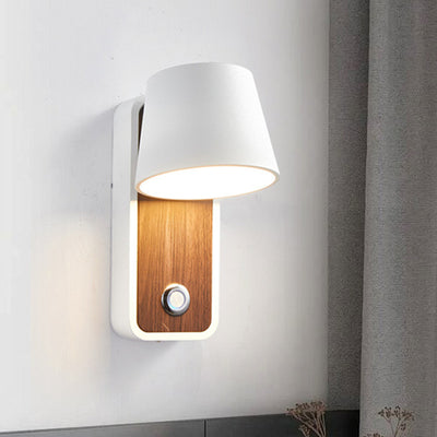 Contemporary Creative Drum Aluminum LED Wall Sconce Lamp For Living Room