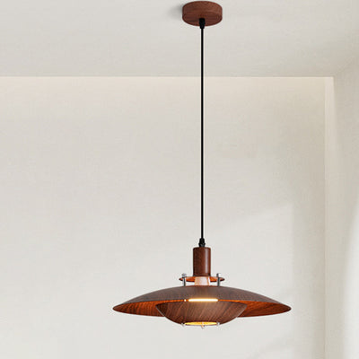 Contemporary Retro Round Iron 1-Light Pendant Light For Living Room