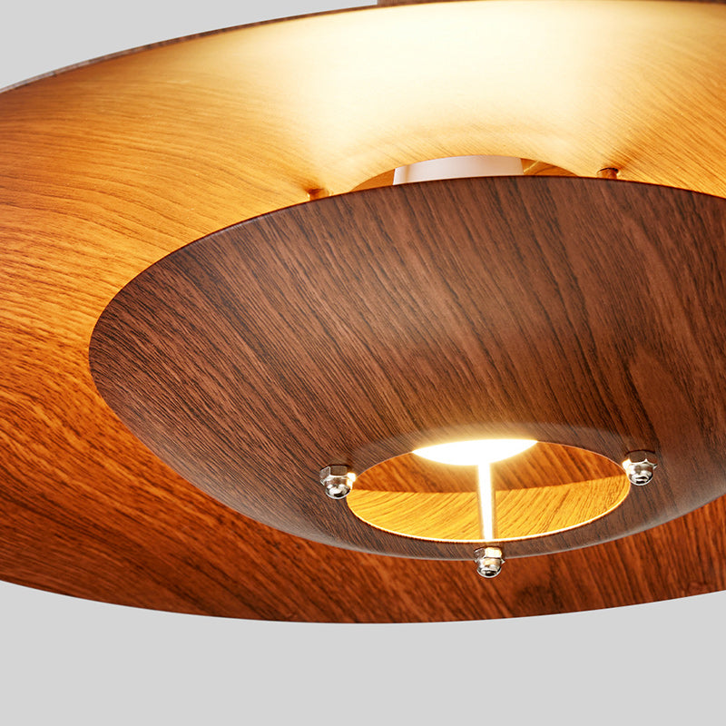 Contemporary Retro Round Iron 1-Light Pendant Light For Living Room