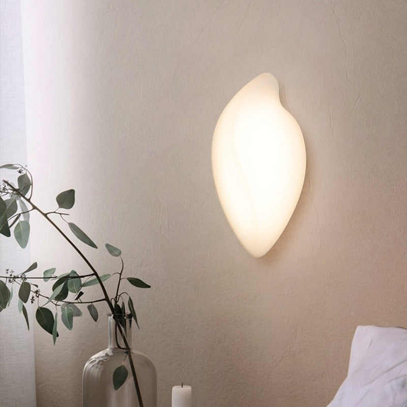 Contemporary Creative Oval Iron Plastic LED Wall Sconce Lamp For Living Room