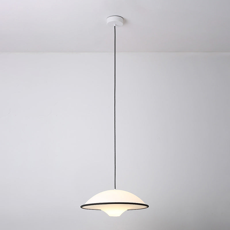 Modern Minimalist Round Acrylic 1-Light Pendant Light For Living Room