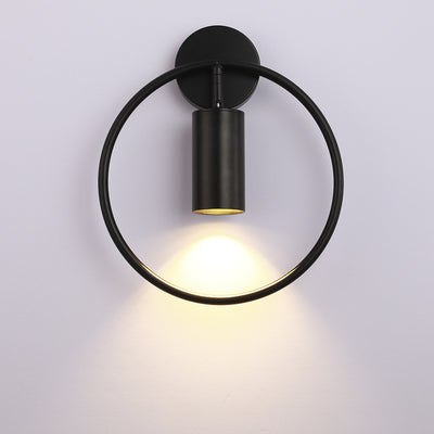 Contemporary Luxury Round Iron 1-Light Wall Sconce Lamp For Living Room