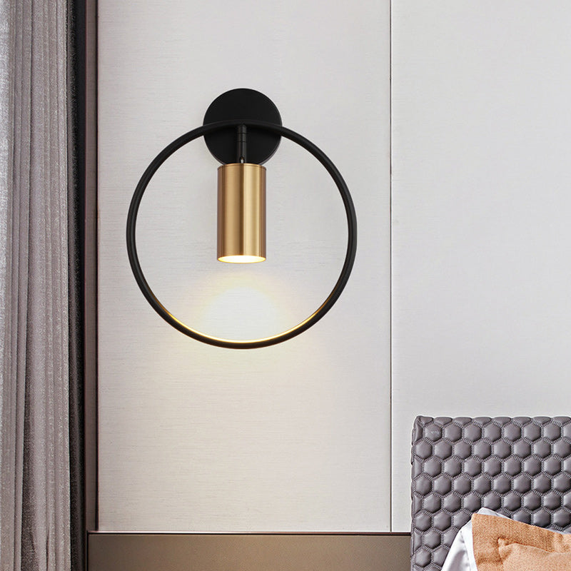 Contemporary Luxury Round Iron 1-Light Wall Sconce Lamp For Living Room