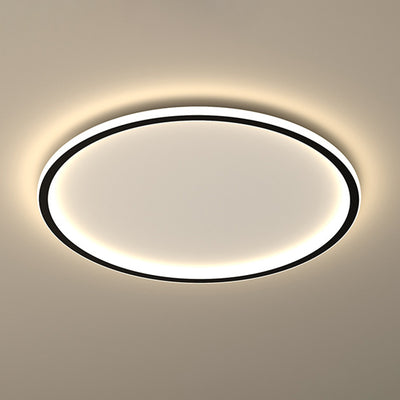 Modern Minimalist Round Iron Acrylic LED Flush Mount Ceiling Light For Living Room