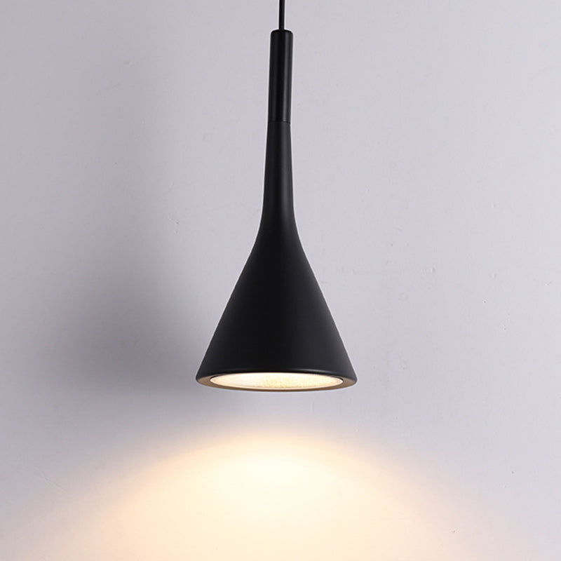 Modern Minimalist Cone Iron 1-Light Wall Sconce Lamp For Living Room