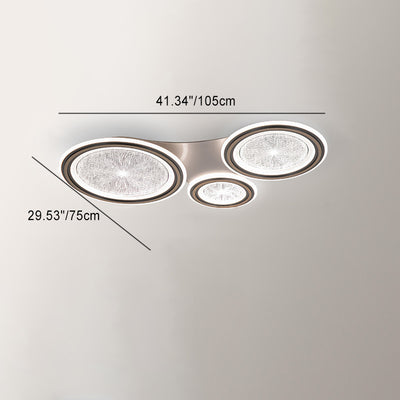 Modern Simplicity Round Aluminum Acrylic LED Flush Mount Ceiling Light For Living Room