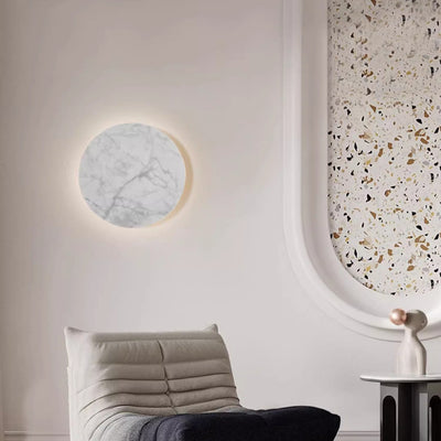 Contemporary Creative Rock Board Round Glacier Acrylic LED Wall Sconce Lamp For Living Room