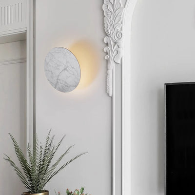 Contemporary Creative Rock Board Round Glacier Acrylic LED Wall Sconce Lamp For Living Room