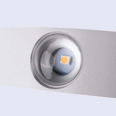 Modern Simplicity Waterproof Aluminum Wave LED Wall Sconce Lamp For Outdoor