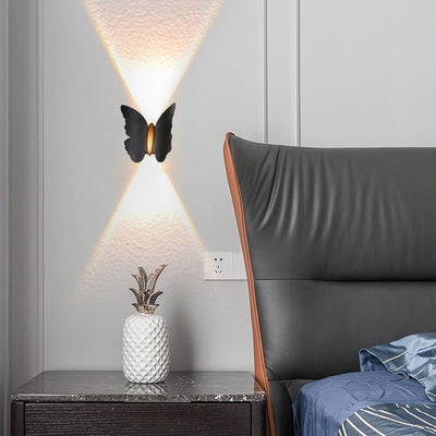 Modern Minimalist Butterfly Waterproof Aluminum LED Wall Sconce Lamp For Outdoor