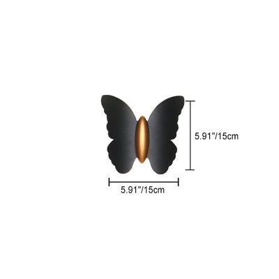 Modern Minimalist Butterfly Waterproof Aluminum LED Wall Sconce Lamp For Outdoor