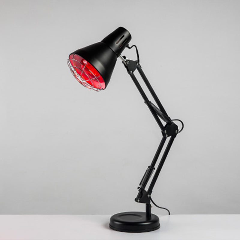 Moderne minimalistische Infrarot Langarm Eisen 1-Licht Tischlampe für neben 