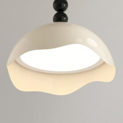 Contemporary Nordic Eggshell Aluminum Iron Acrylic LED Semi-Flush Mount Ceiling Light For Bedroom