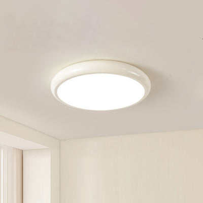 Modern Minimalist Round Iron Acrylic LED Flush Mount Ceiling Light For Living Room