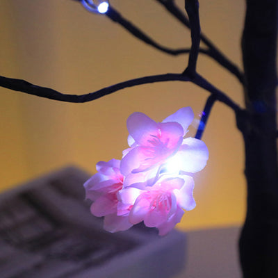 Moderne Art Deco Simulation Blume Baum Form LED Tisch Lampe Für Schlafzimmer 