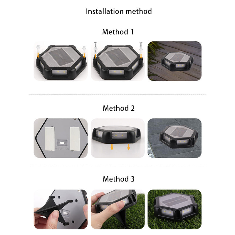 Zeitgenössisches kreatives quadratisches Aluminium-PC imprägniern LED-Solarrasen-Einsatzlicht für Patio im Freien 