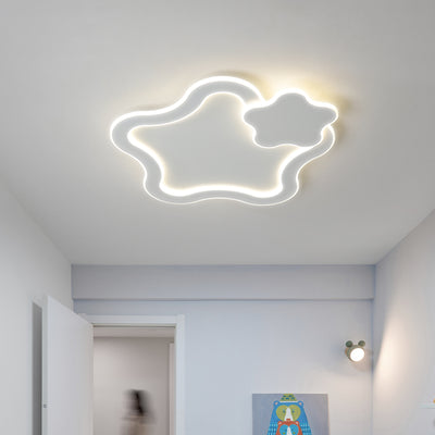 Zeitgenössische kreative Kinder Cartoon fünfzackigen Stern Eisen Acryl LED Unterputz Deckenleuchte für Schlafzimmer 