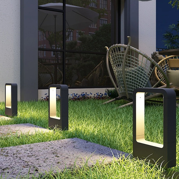 Modern Minimalist Waterproof Rectangle Aluminum LED Landscape Lighting Outdoor Light For Garden