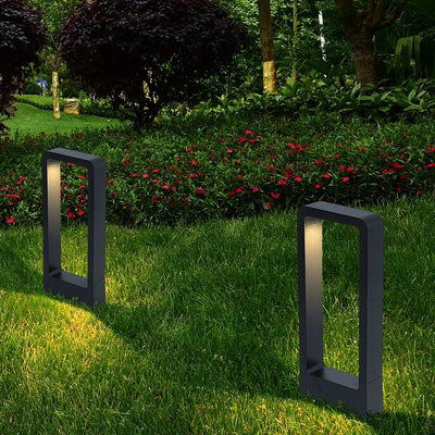 Modern Minimalist Waterproof Rectangle Aluminum LED Landscape Lighting Outdoor Light For Garden