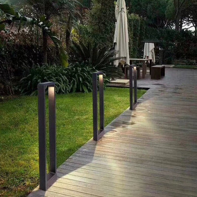 Modern Minimalist Waterproof Rectangle Aluminum LED Landscape Lighting Outdoor Light For Garden