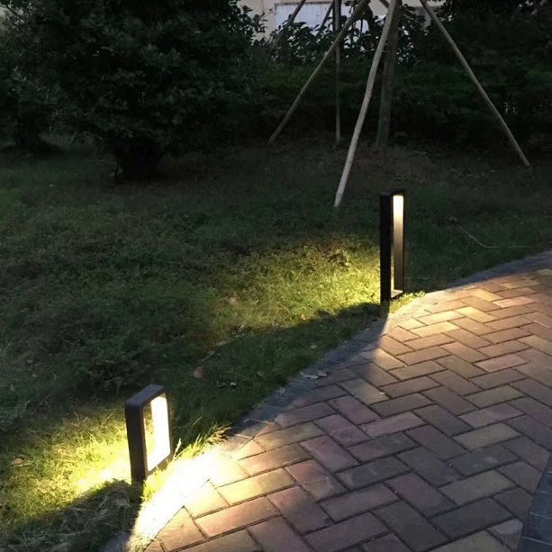 Modern Minimalist Waterproof Rectangle Aluminum LED Landscape Lighting Outdoor Light For Garden