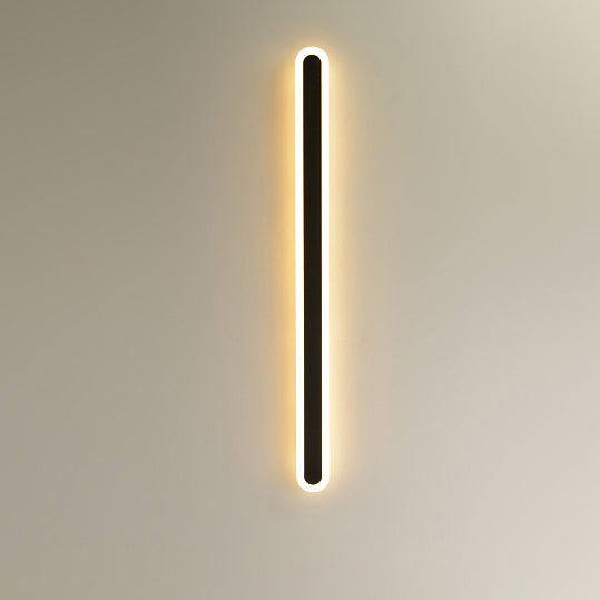 Moderne minimalistische Rechteck lange Linie Eisen Acryl LED Wandleuchte Lampe für Wohnzimmer 